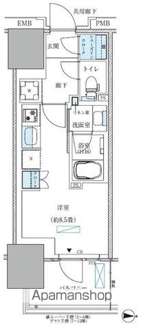 パークアクシス西大島コンフォートスクエアの間取り写真