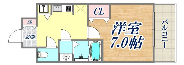 LAV神戸三宮の間取り写真