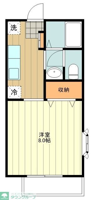 ボンベール国立の間取り写真