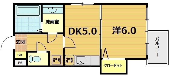 サザン桃山御陵の間取り写真