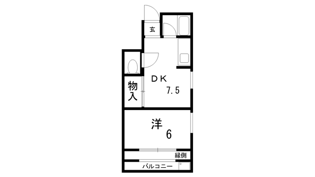 第8大力ハイツの間取り