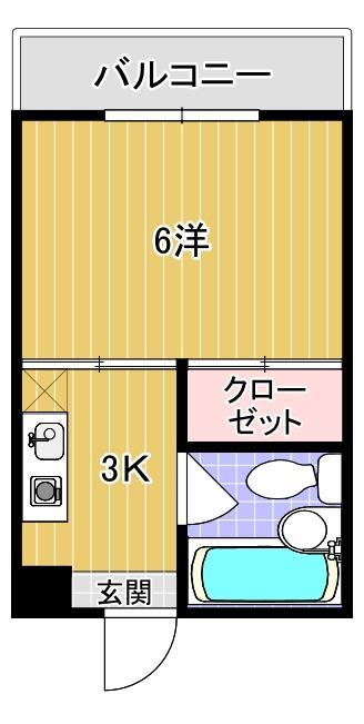 コーポ東向山の間取り