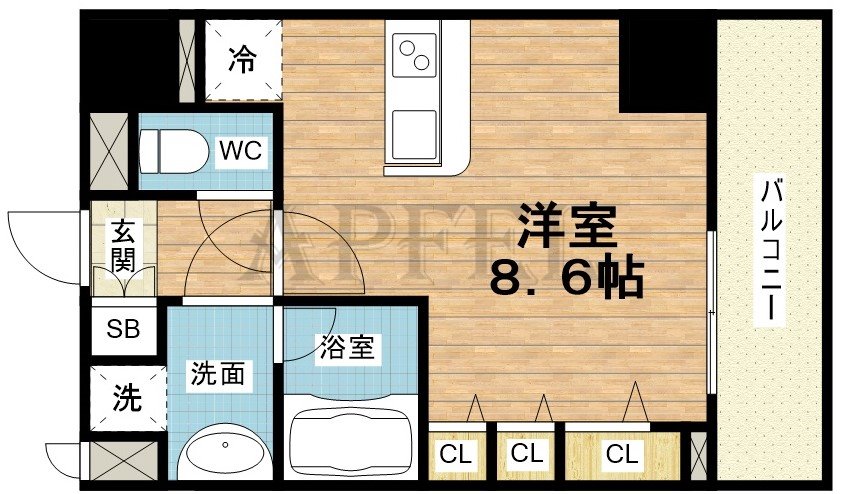 S-RESIDENCE福島Luxeの間取り