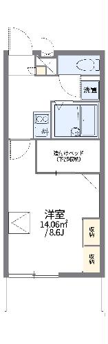 レオパレスＬａ　Ｖｉｓｔａの間取り