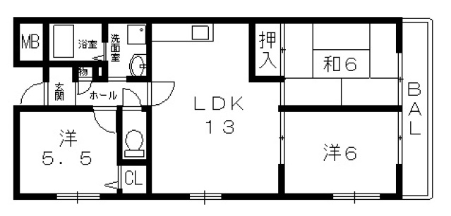 【リバーサイド太田の間取り】