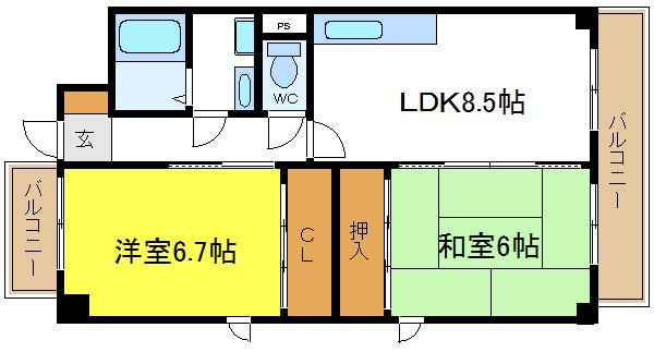 ファミーユ出戸の間取り