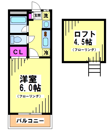 東京都調布市国領町４（アパート）の賃貸物件の間取り