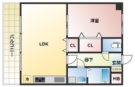 ジ・アジュマール上本町の間取り