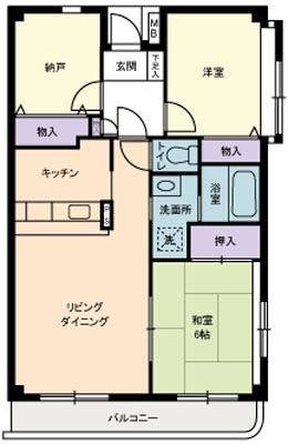 リヴェールいぶき野の間取り