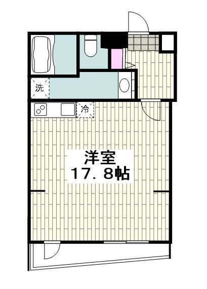 横浜市金沢区六浦のアパートの間取り