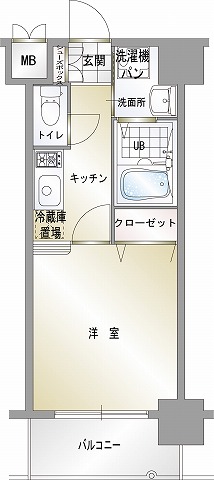 エンクレスト天神CLASSの間取り