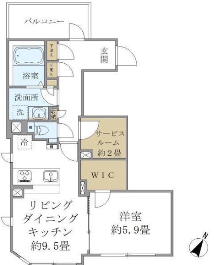 COMPOSITE高輪の間取り