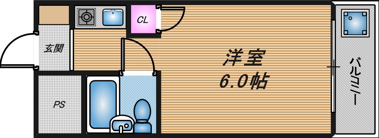 フェリーチェ帝塚山の間取り