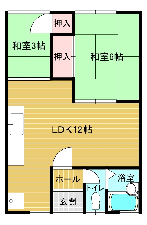 井上アパートの間取り