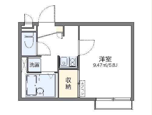 レオパレス蛍茶屋の間取り