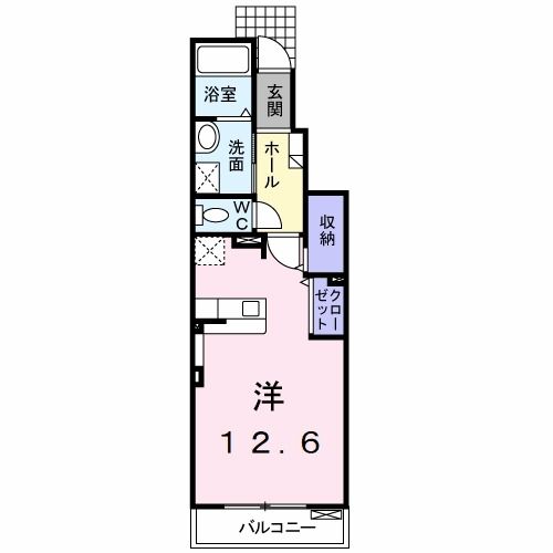 イル　マーレ　Ｂの間取り