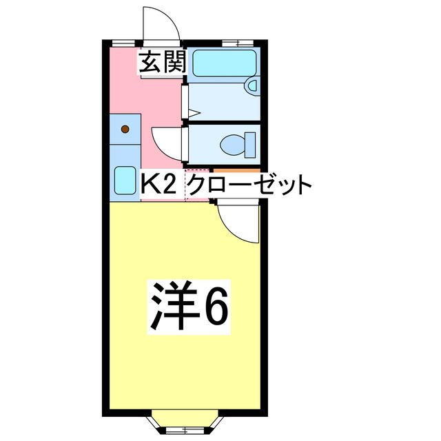 市原市姉崎のアパートの間取り