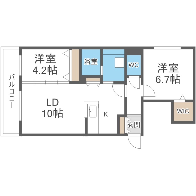 ロイヤルガーデン北6条の間取り