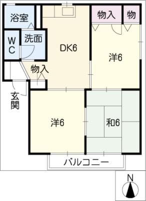 クレール　ＡＴの間取り