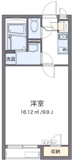 川崎市多摩区堰のアパートの間取り