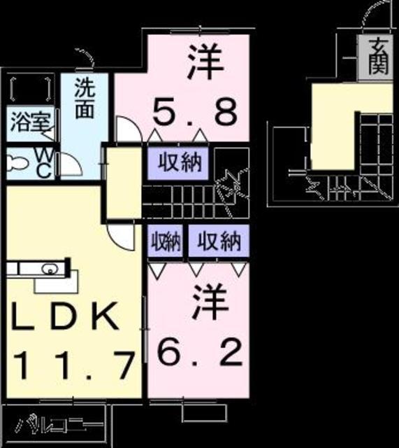 【メゾン・コンフォートの間取り】