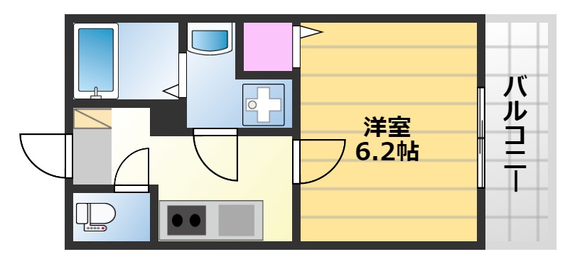 アライズ諏訪ノ森マンションの間取り