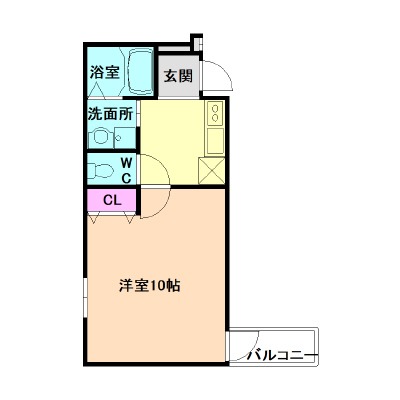 大阪市淀川区三津屋南のアパートの間取り