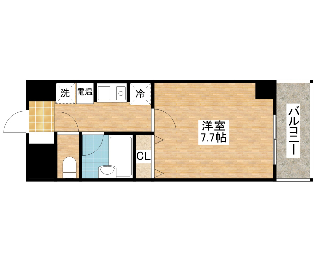 守山市守山のマンションの間取り