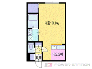 余市郡余市町大川町のアパートの間取り