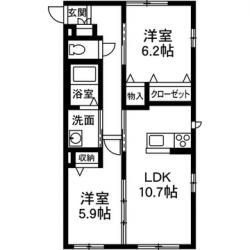 アンビシアAAの間取り