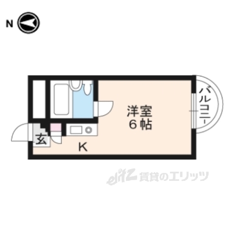 枚方市牧野阪のマンションの間取り