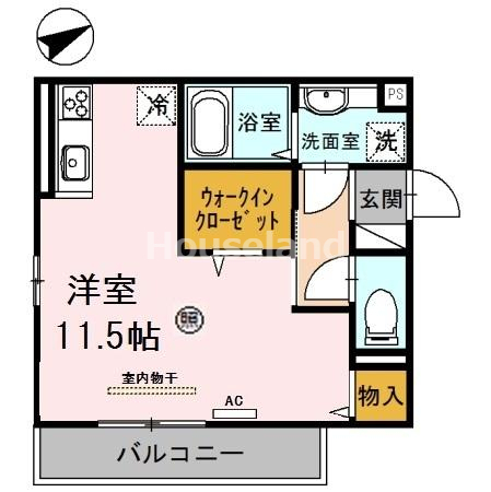 D-room出島の間取り