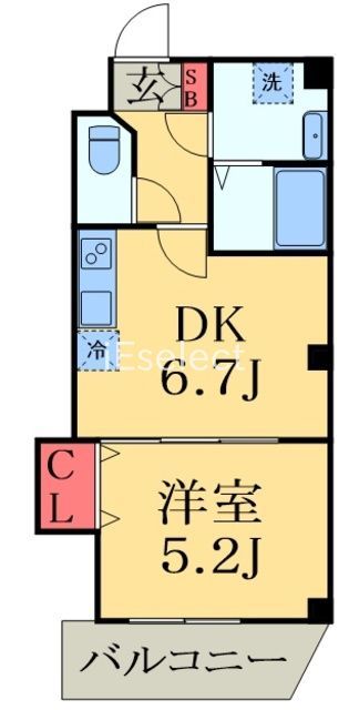 エクセレントコート幕張の間取り