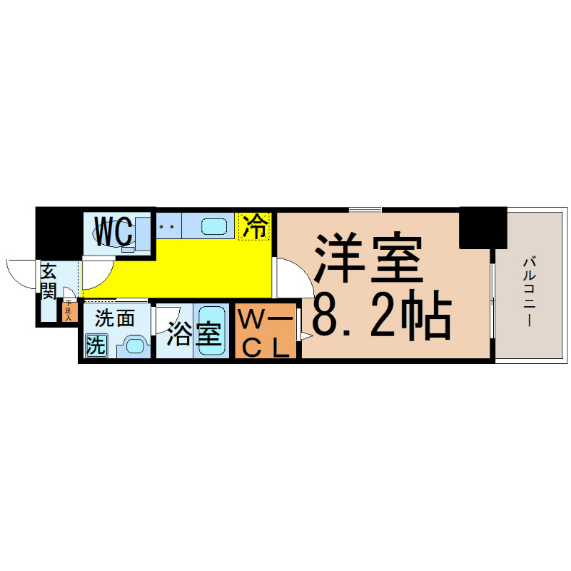 名古屋市瑞穂区塩入町のマンションの間取り