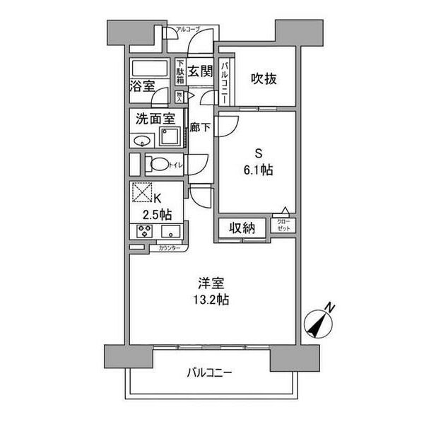 ラ・トゥール六甲W棟の間取り