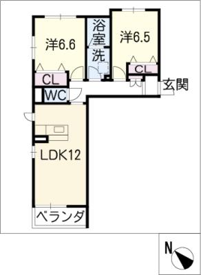 シャーメゾン牧野の間取り