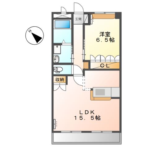 鴻巣市氷川町のマンションの間取り