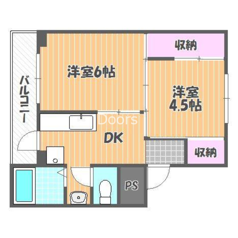 ヴィラナリー国ケ原2号棟の間取り