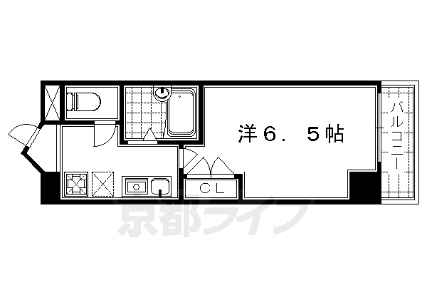 京都市伏見区竹田久保町のマンションの間取り