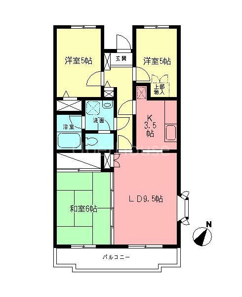 相模原市南区当麻のマンションの間取り