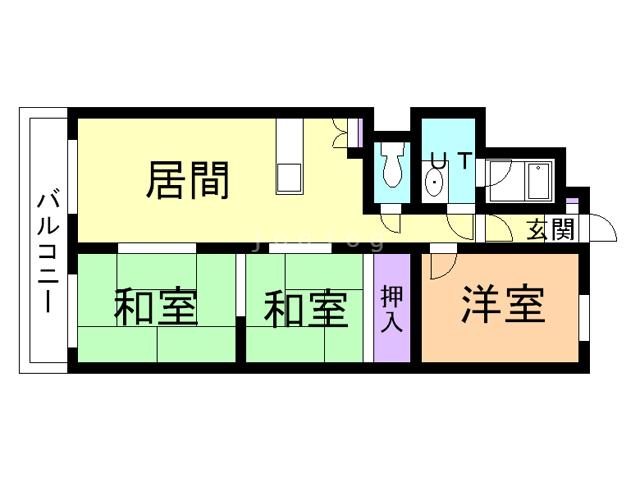 ハイツもなみの間取り