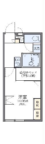 レオパレスゆうひの間取り