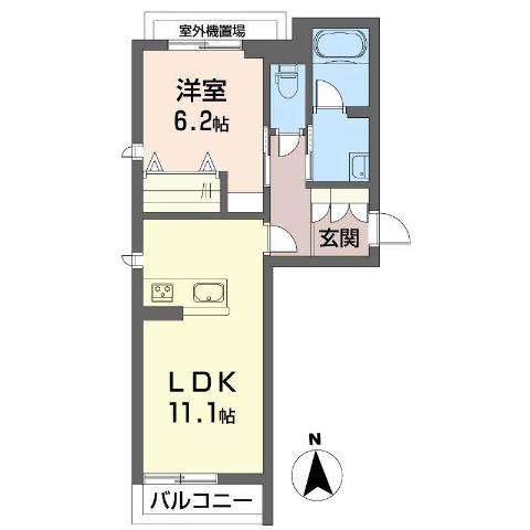 シャーメゾン　エリゼIIの間取り