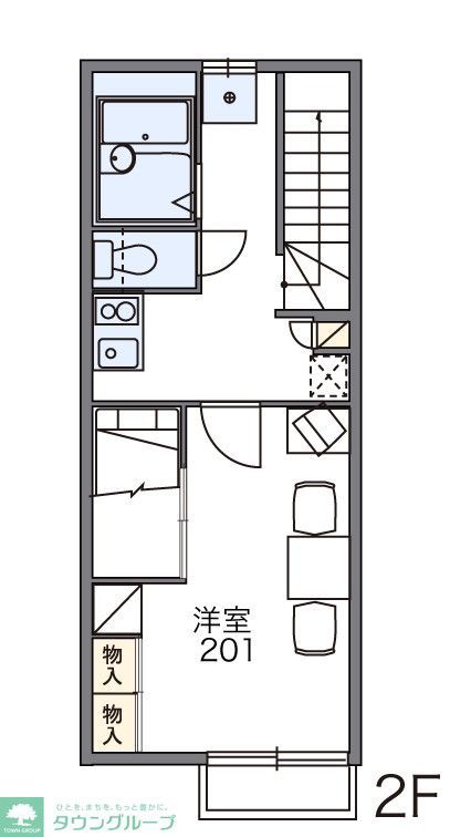 東松山市山崎町のアパートの間取り