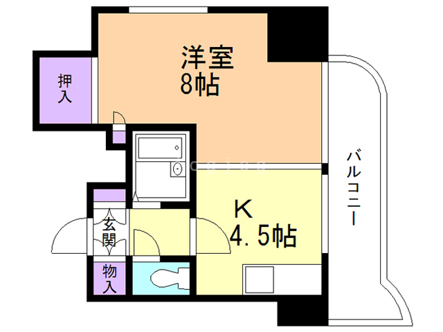 セザール琴似の間取り