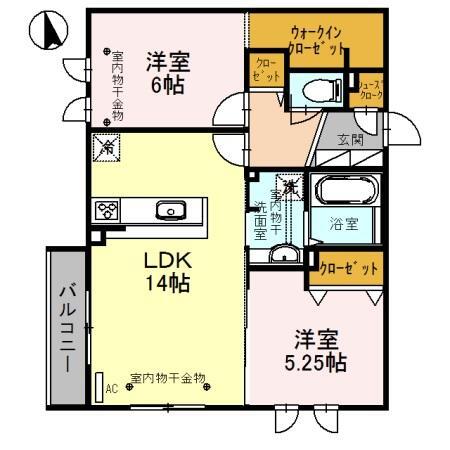 ＬＡ・ＦＲＡＩＳＥ（ラフレーズ）の間取り