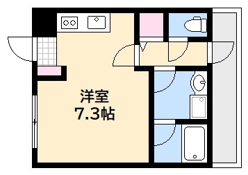 広島市佐伯区八幡東のアパートの間取り