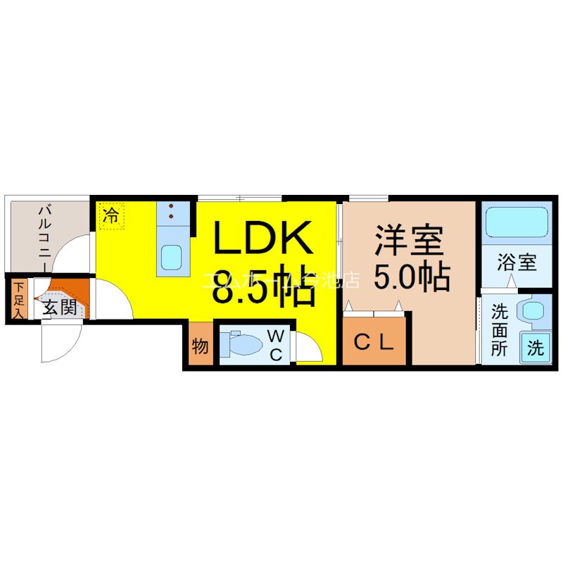 FERIO新栄の間取り