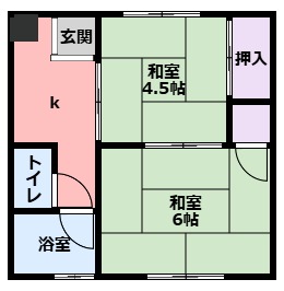 西宮市鳴尾町のマンションの間取り