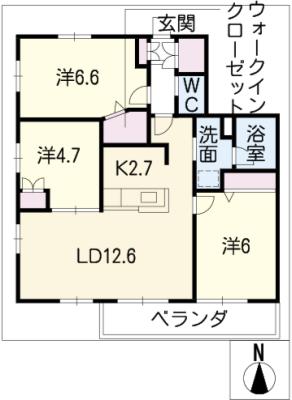 メゾン上名古屋の間取り